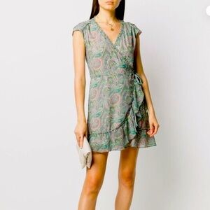 All Saints ‘Zini Shahmina Wrap Dress’